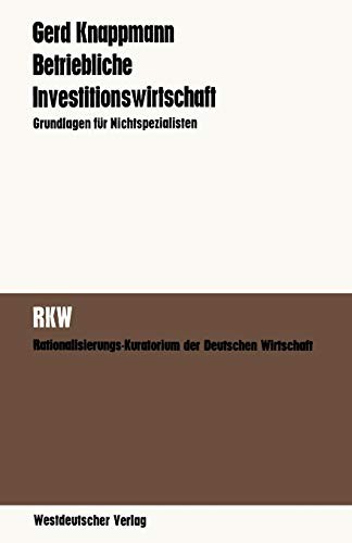 Cover for Betriebliche Investitionswirtschaft