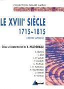 Cover for Le XVIIIe siècle, 1715-1815