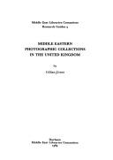 Cover for Middle Eastern photographic collections in the United Kingdom