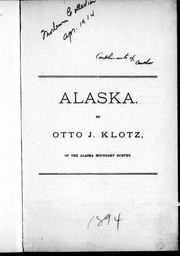 Cover for Alaska