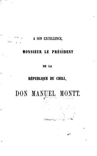 Cover for Essai sur le Chili