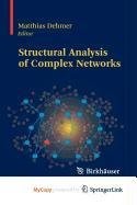 Cover for Structural Analysis of Complex Networks