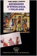 Cover for Recerques d'etnologia i folklore