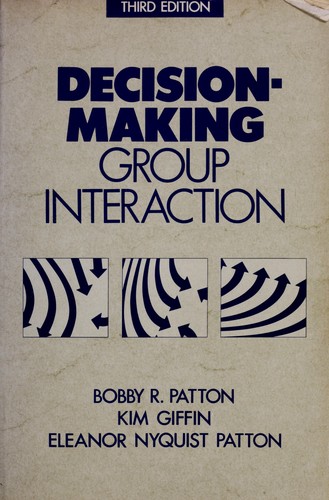 Cover for Decision-making group interaction