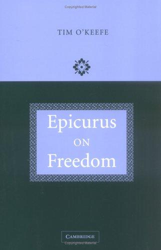 Cover for Epicurus on Freedom