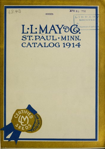Cover for L.L. May & Co. catalog 1914