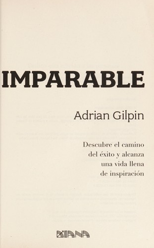 Cover for Imparable