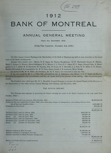 Cover for Annual general meeting