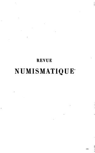 Cover for Revue numismatique