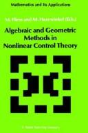 Cover for Algebraic and geometric methods in nonlinear control theory