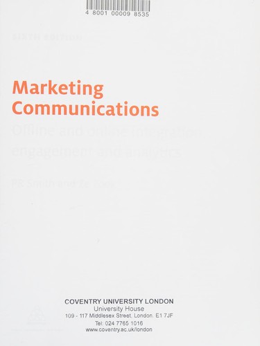 Cover for Marketing Communications