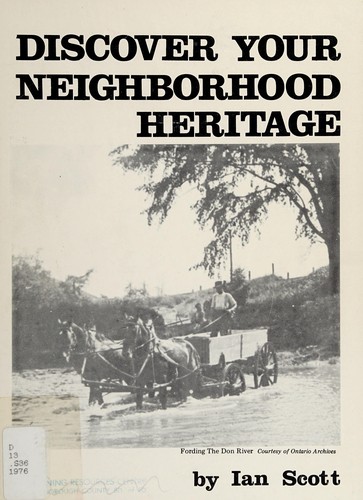 Cover for Discover your neighborhood heritage