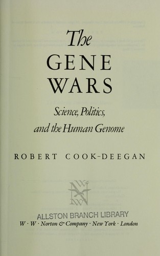 Cover for The gene wars