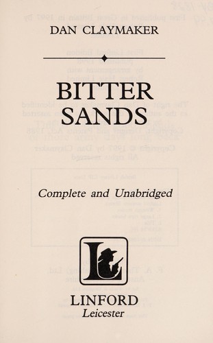 Cover for Bitter Sands
