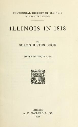 Cover for The centennial history of Illinois