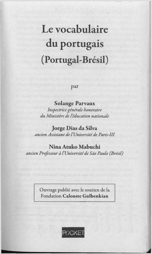 Cover for Vocabulaire portugais