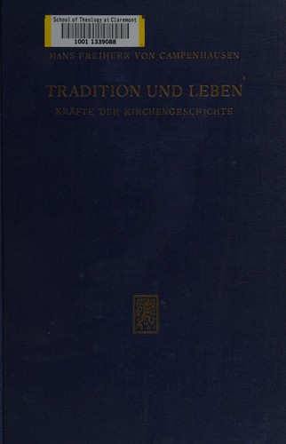 Cover for Tradition und Leben, Kräfte der Kirchengeschichte