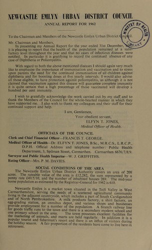 Cover for [Report 1962]