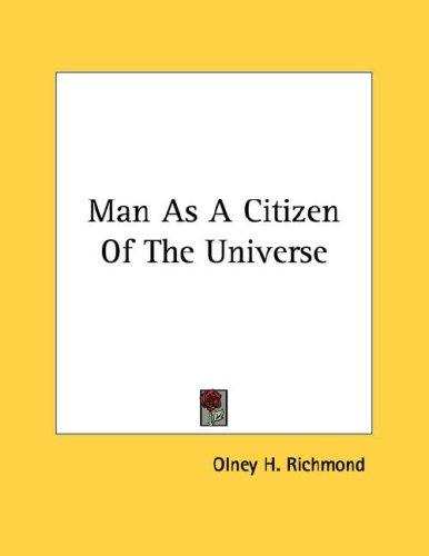 Cover for Man As A Citizen Of The Universe