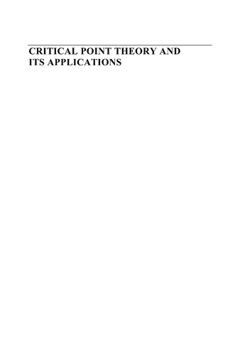 Cover for Critical Point Theory and Its Applications