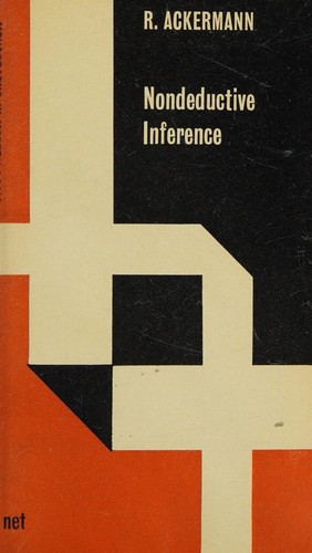 Cover for Nondeductive Inference (Monographs in Modern Logic)