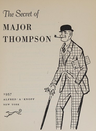 Cover for The secret of Major Thompson.
