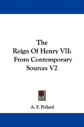 Cover for The Reign Of Henry VII