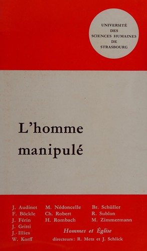 Cover for L' homme manipulé