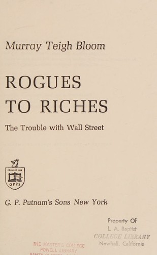 Cover for Rogues to riches