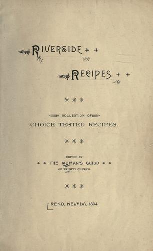 Cover for Riverside recipes