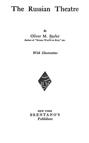 Cover for Russian theatre