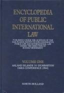 Cover for Encyclopedia of public international law