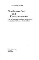 Cover for Glaubensverlust und Kunstautonomie