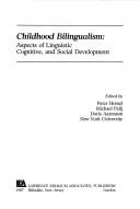 Cover for Childhood bilingualism