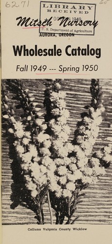 Cover for Wholesale catalog