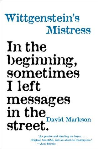 Cover for Wittgenstein's Mistress