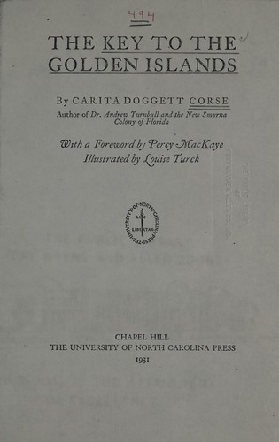 Cover for The key to the Golden islands