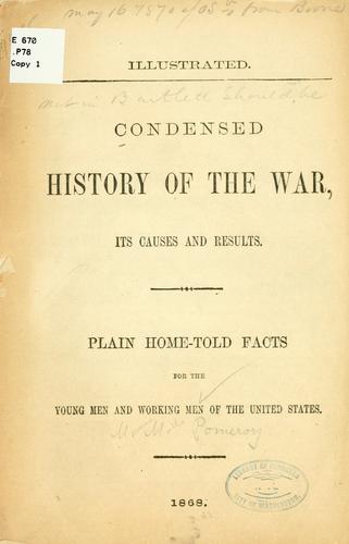 Cover for Condensed history of the war