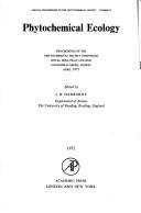 Cover for Phytochemical ecology: proceedings of the Phytochemical Society Symposium, Royal Holloway College, Englefield Green, Surrey, April 1971