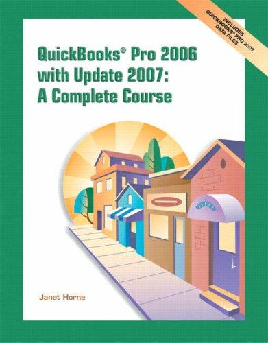 Cover for Quickbooks Pro 2006 w/Update 07 (9th Edition)