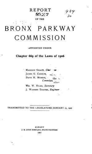 Cover for Report