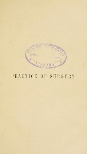 Cover for The practice of surgery