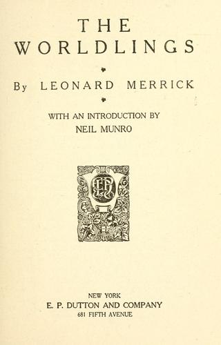 Cover for The worldlings