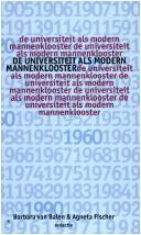 Cover for De universiteit als modern mannenklooster