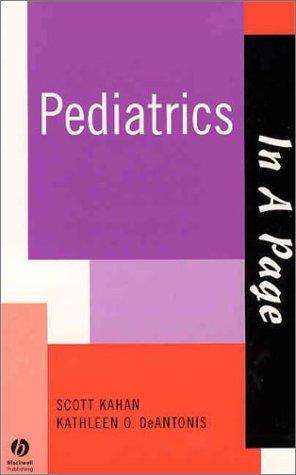 Cover for In A Page Pediatrics
