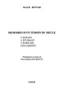 Cover for Memoires d'un temoin du siecle