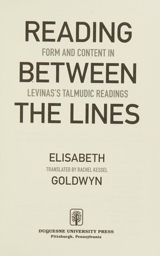 Cover for Reading between the lines