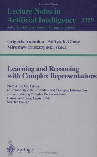 Cover for Learning and reasoning with complex representations