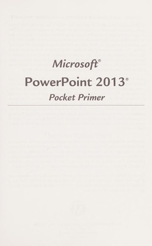 Cover for Microsoft PowerPoint 2013 / 365