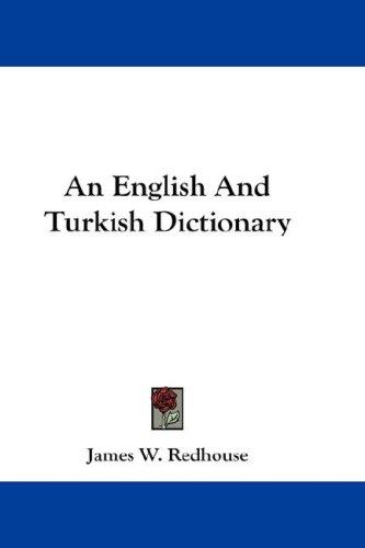 Cover for An English And Turkish Dictionary